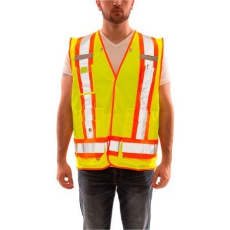 TINGLEY Tingley® Surveyor Vest, C2L2, Solid Lime, 4XL/5XL V71852C.4X-5X